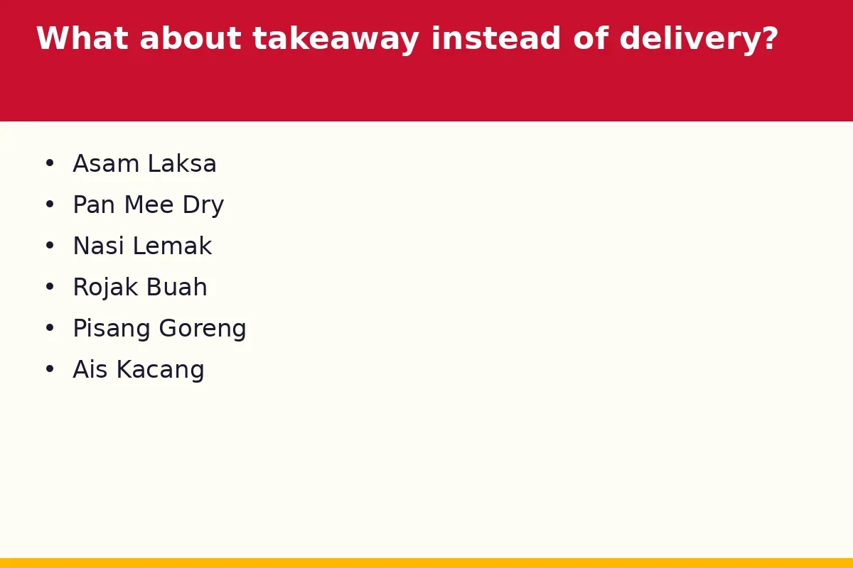 What about takeaway instead of delivery?