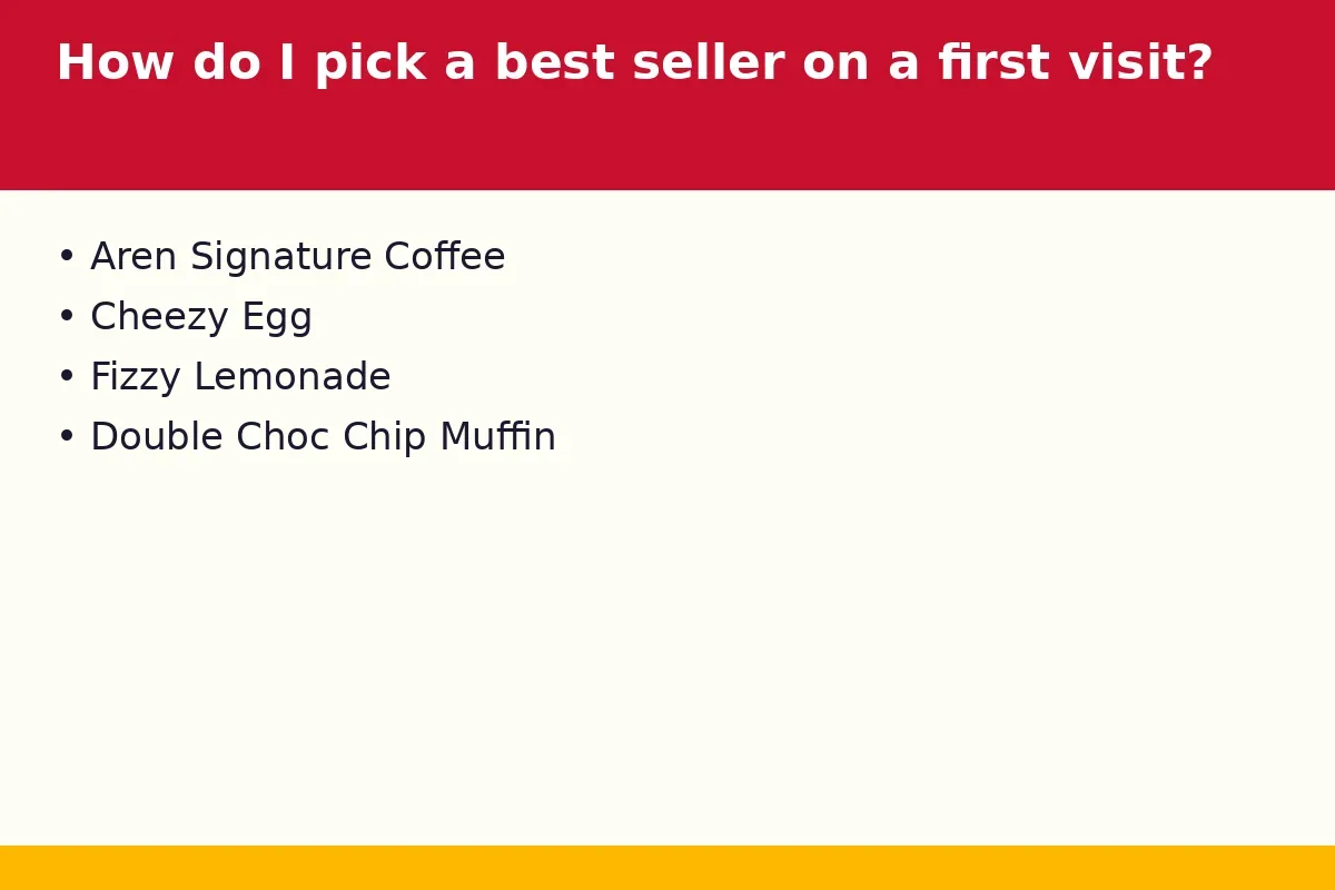 How do I pick a best seller on a first visit?
