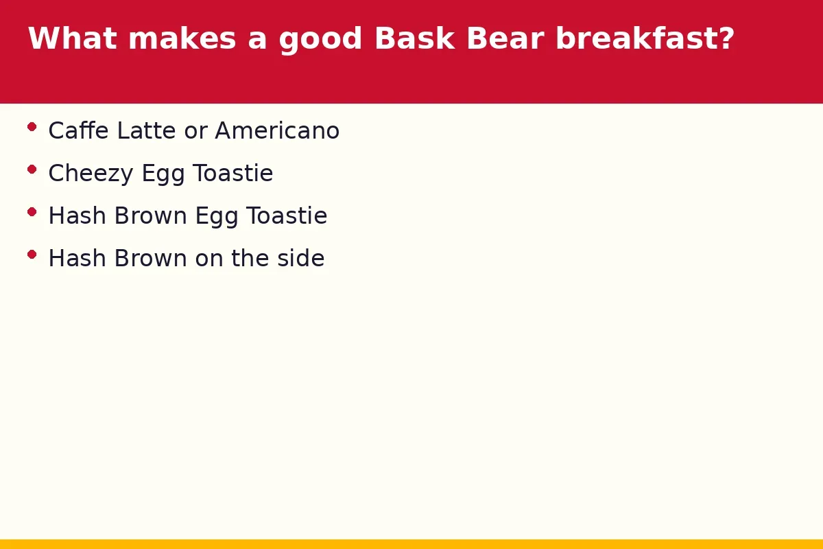 What makes a good Bask Bear breakfast?