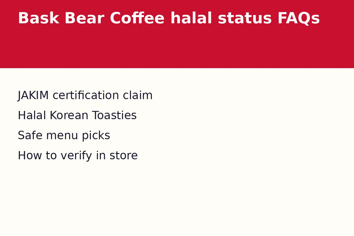 Bask Bear Coffee halal status FAQs