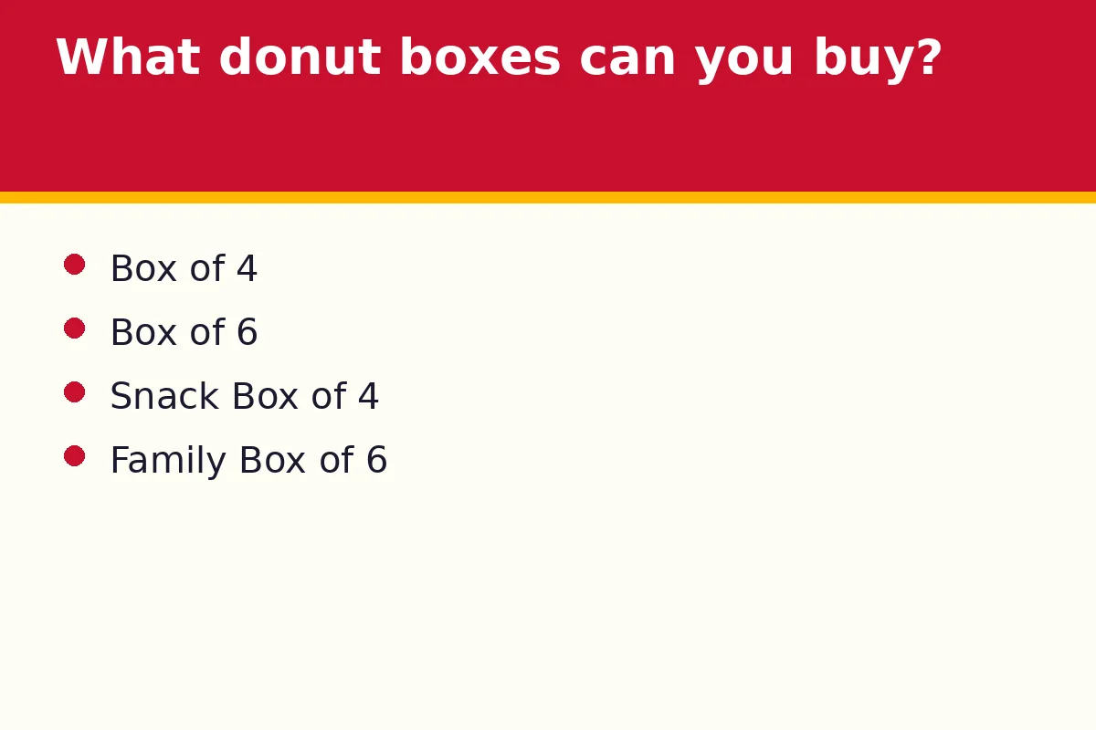 What donut boxes can you buy?