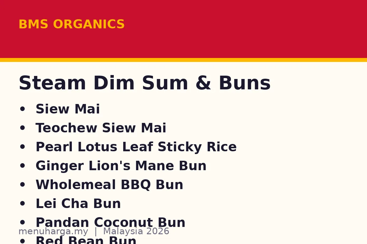 BMS Organics dim sum card