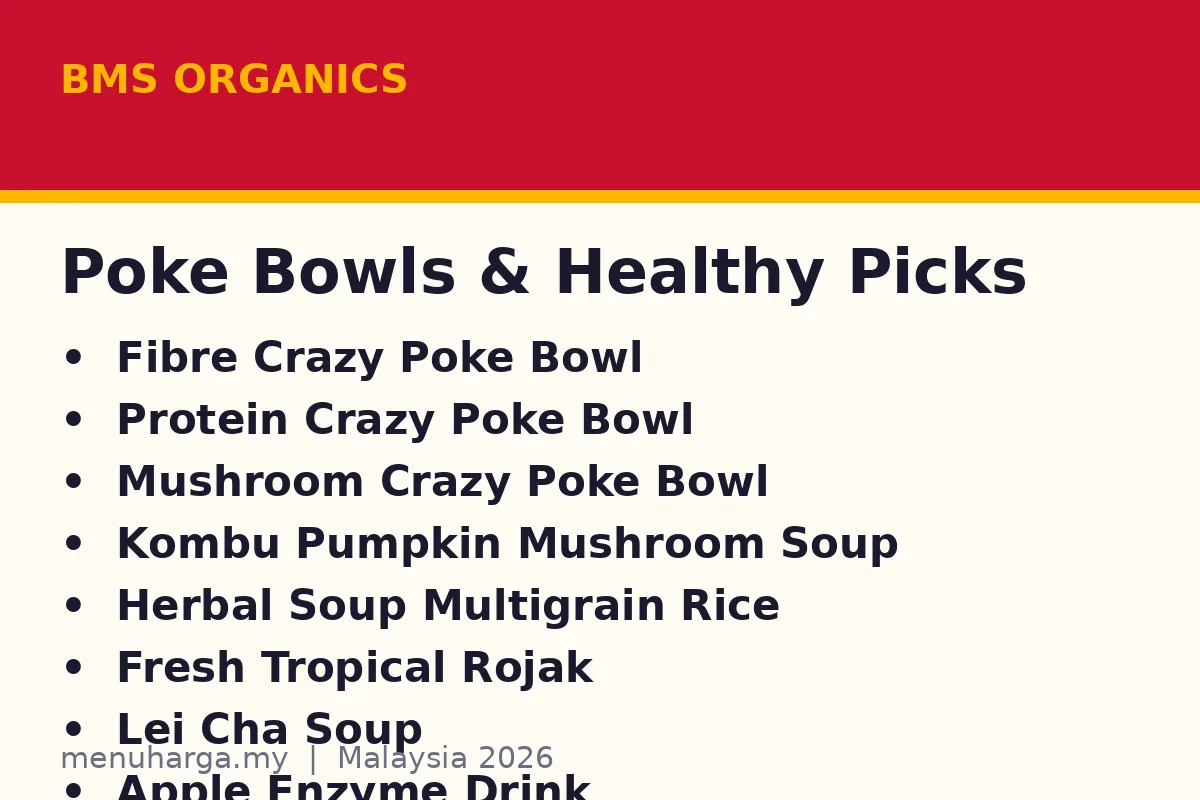 BMS Organics poke bowl card
