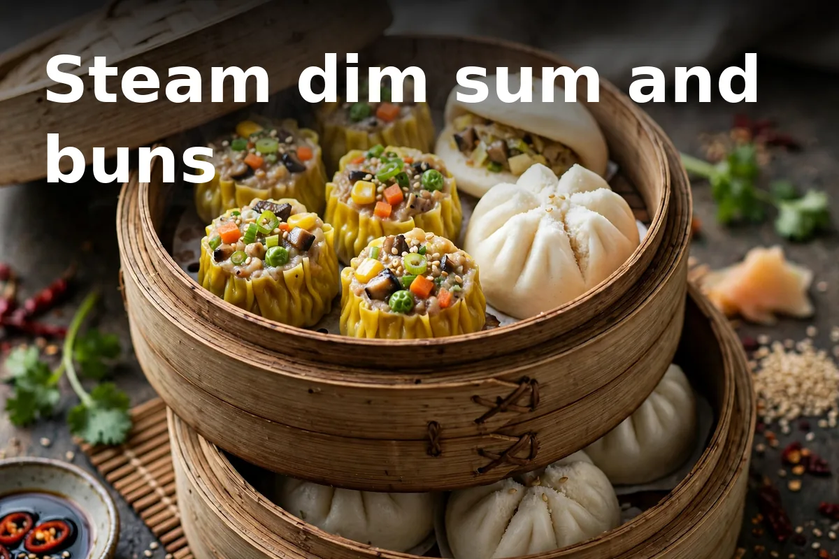 Steam dim sum and buns