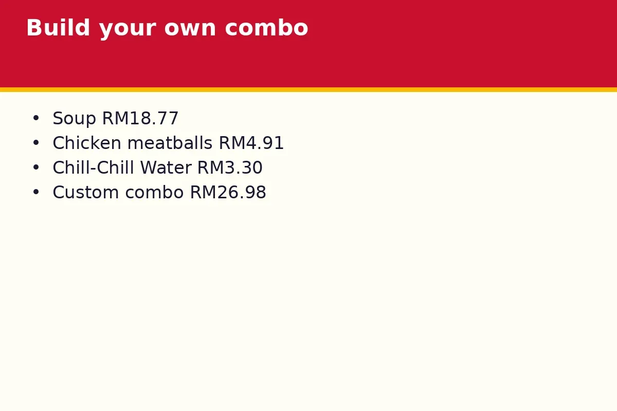 Build your own combo