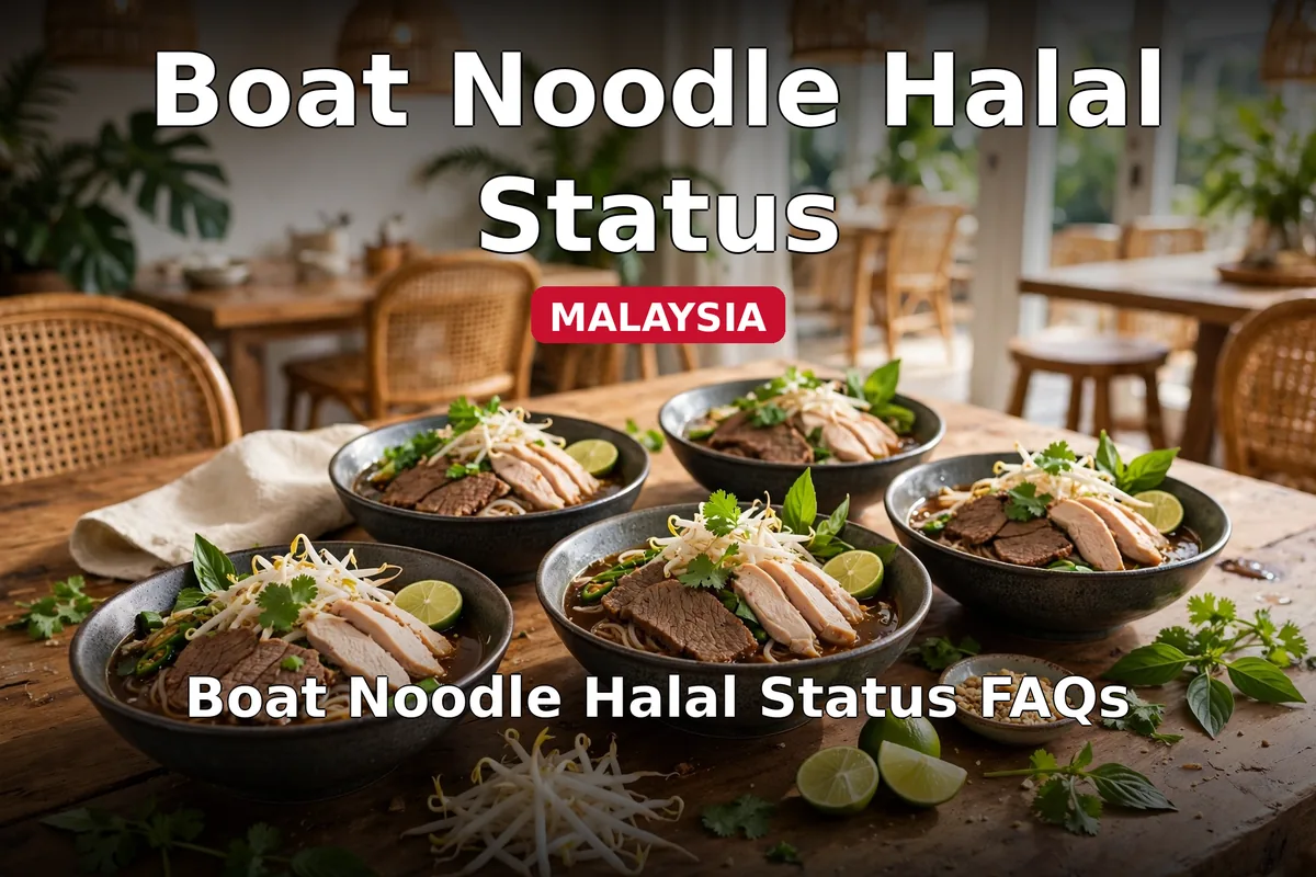 Boat Noodle halal status FAQs