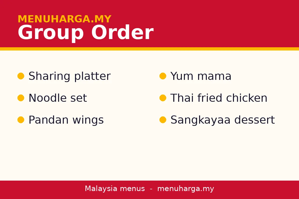 What should you order for a group at Boat Noodle?