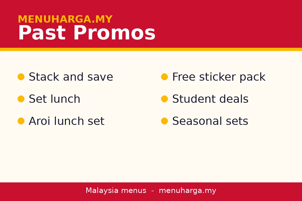 What promos does Boat Noodle run?