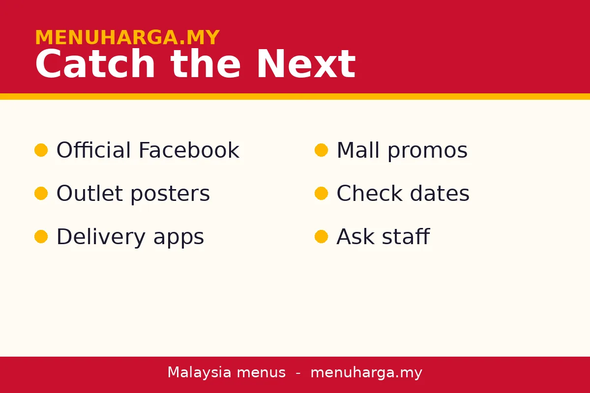 How do you catch the next Boat Noodle promo?