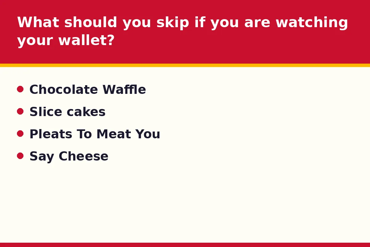 What should you skip if you are watching your wallet?