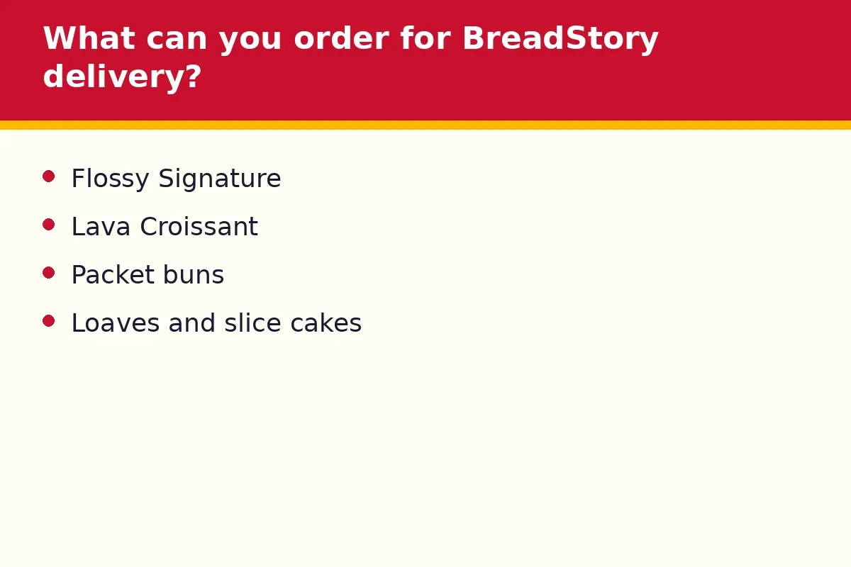 What can you order for BreadStory delivery?