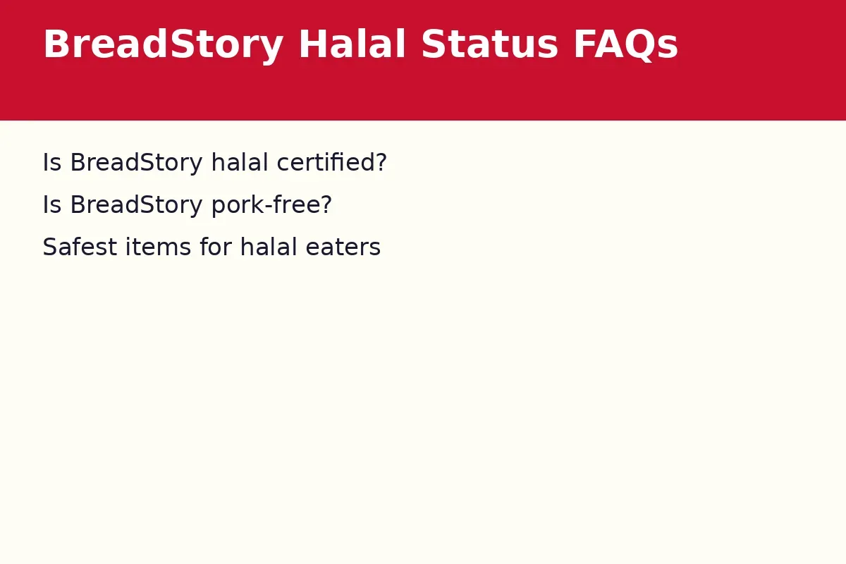 BreadStory halal status FAQs