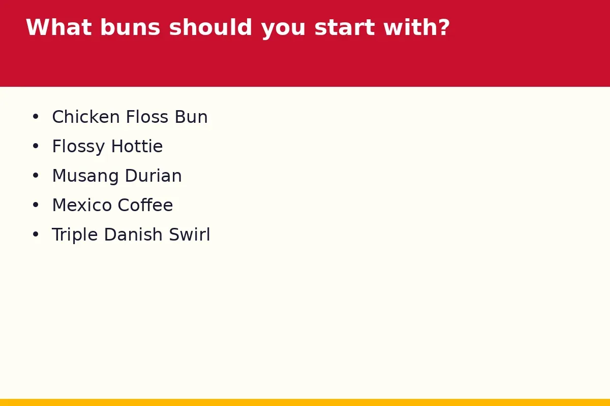 What buns should you start with?