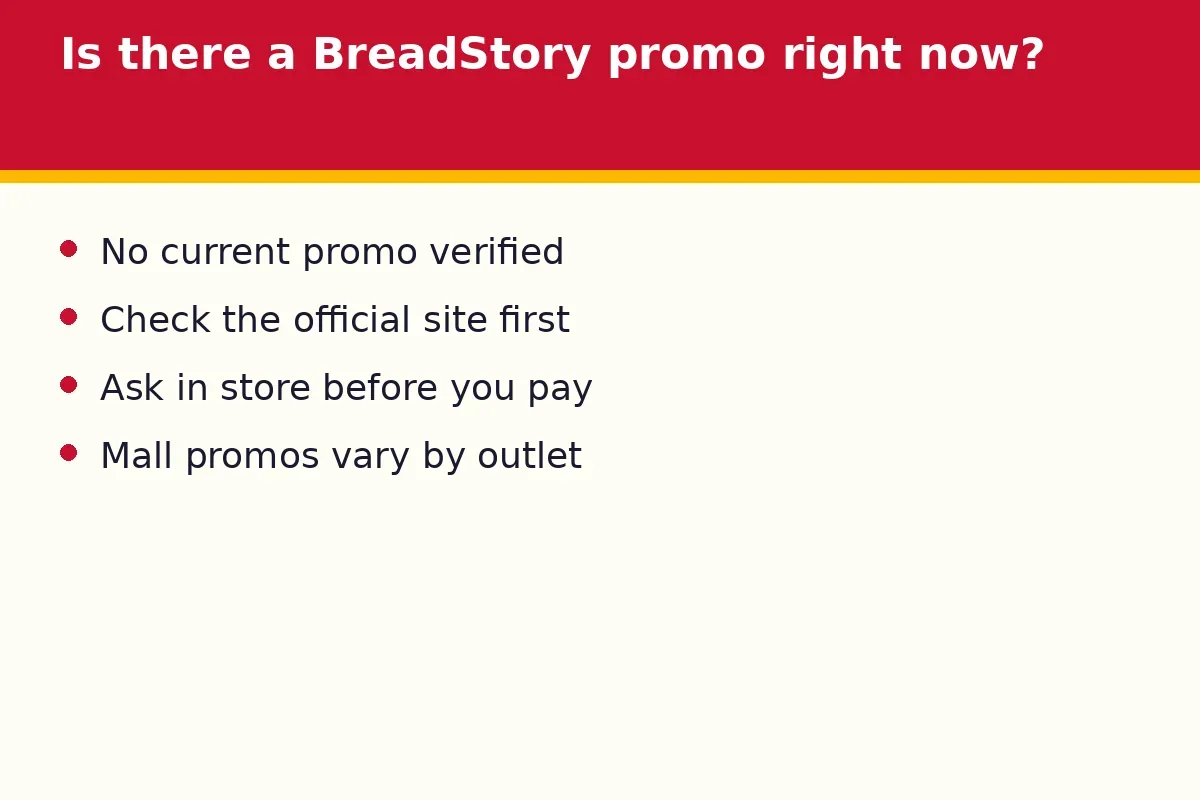 Is there a BreadStory promo right now?
