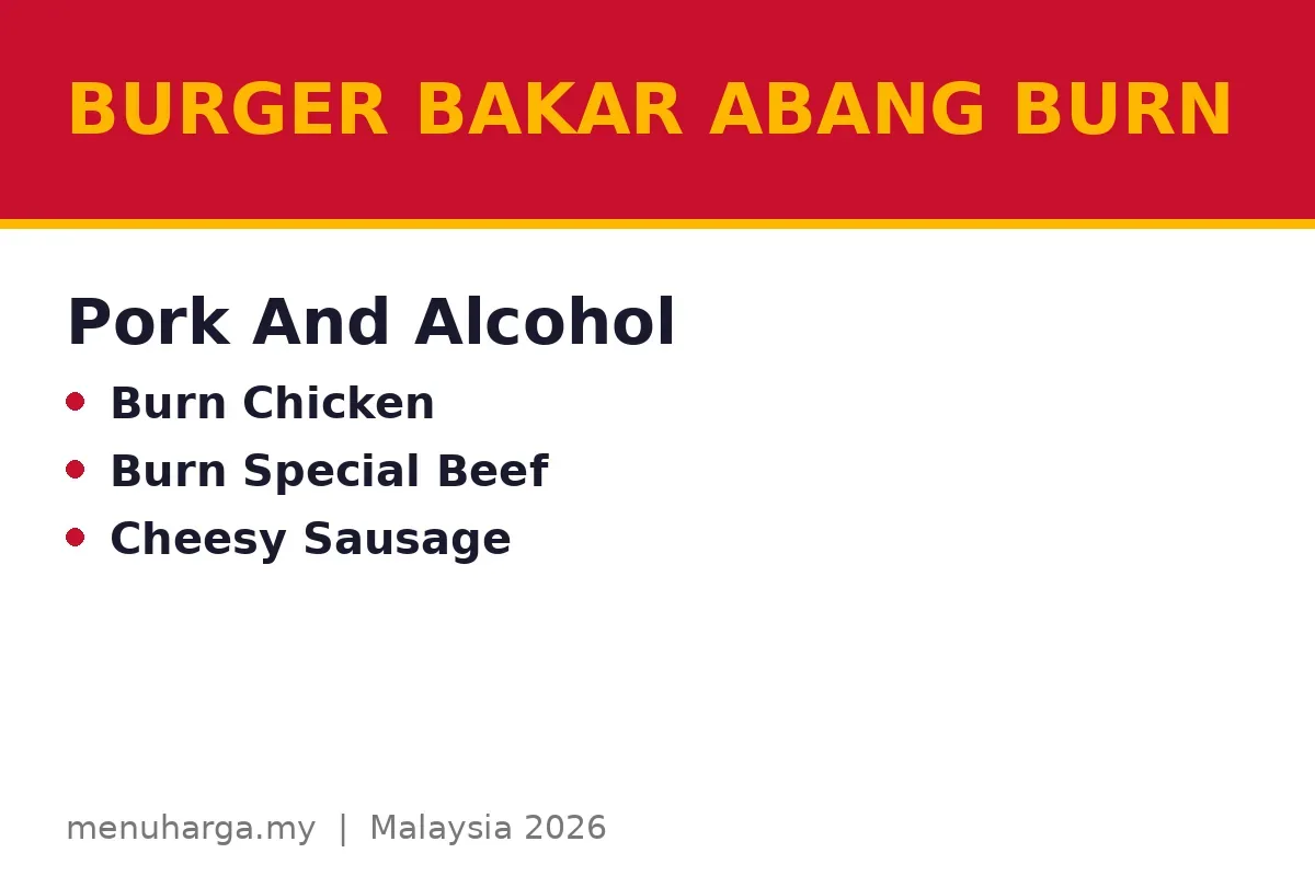 Is there pork or alcohol on the menu?