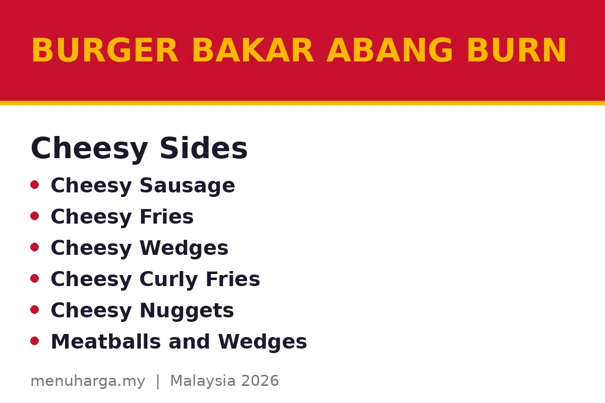 What sides does Abang Burn serve?