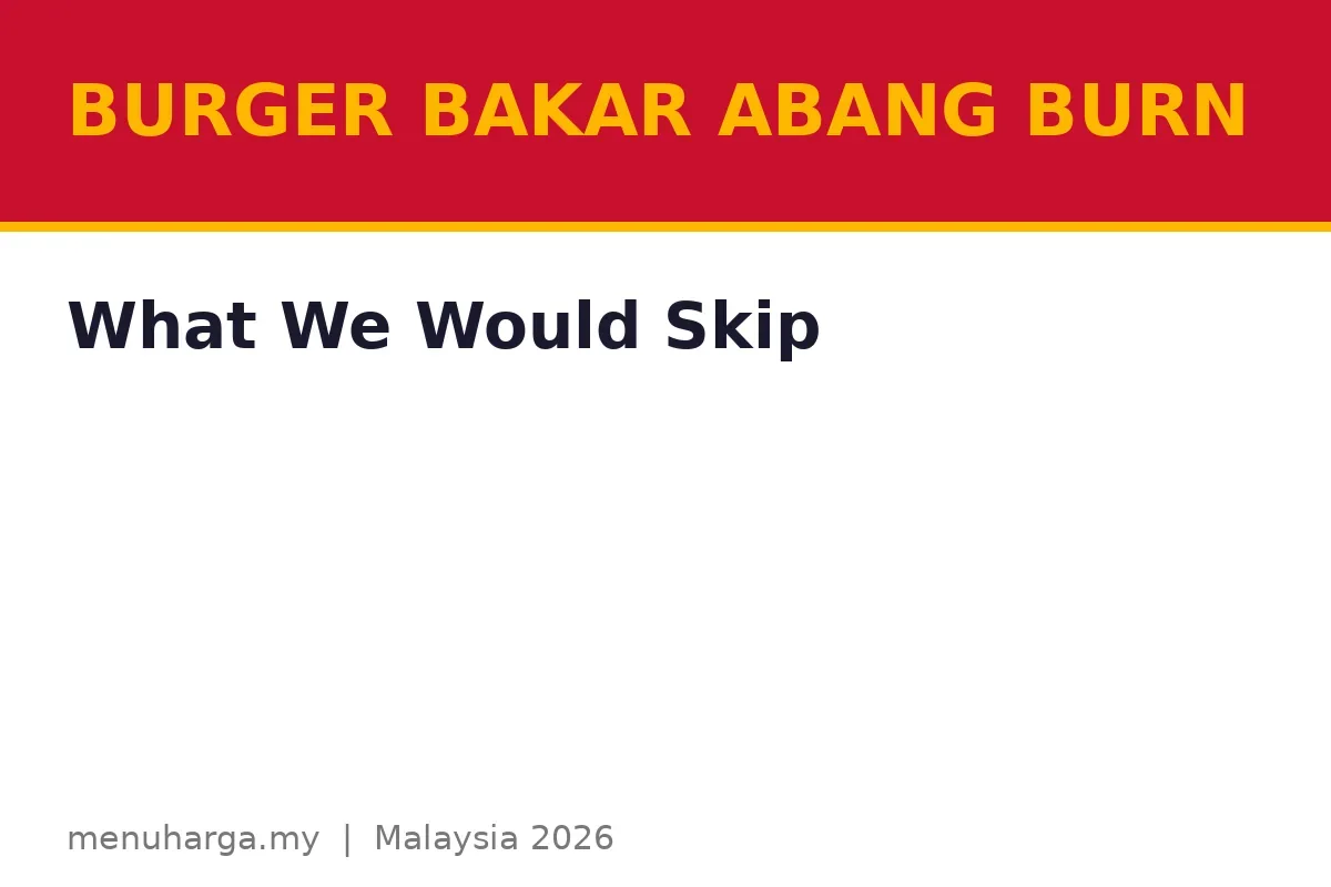 What would we skip?