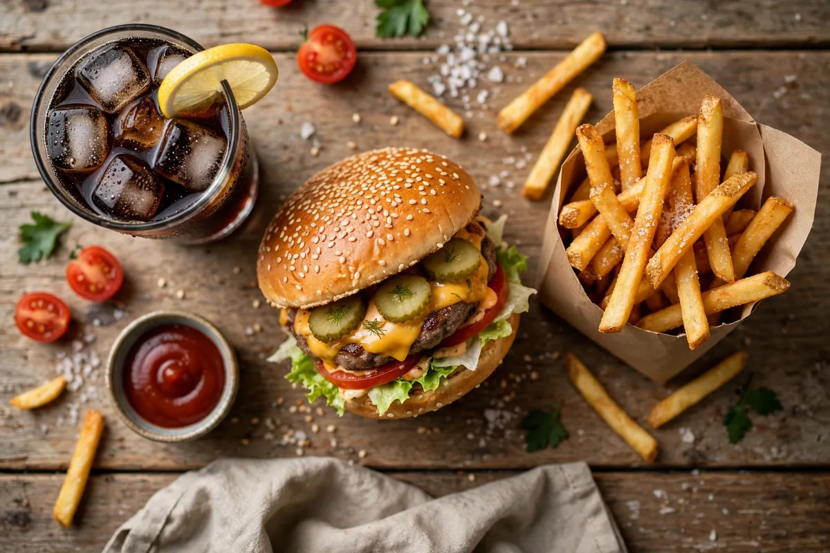 What a typical burger bakar meal adds up to (estimate)