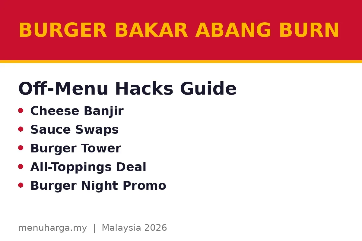 Does Burger Bakar Abang Burn have a secret menu?
