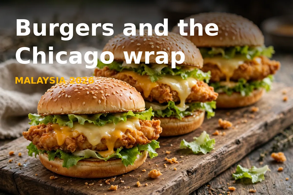 Burgers and the Chicago wrap