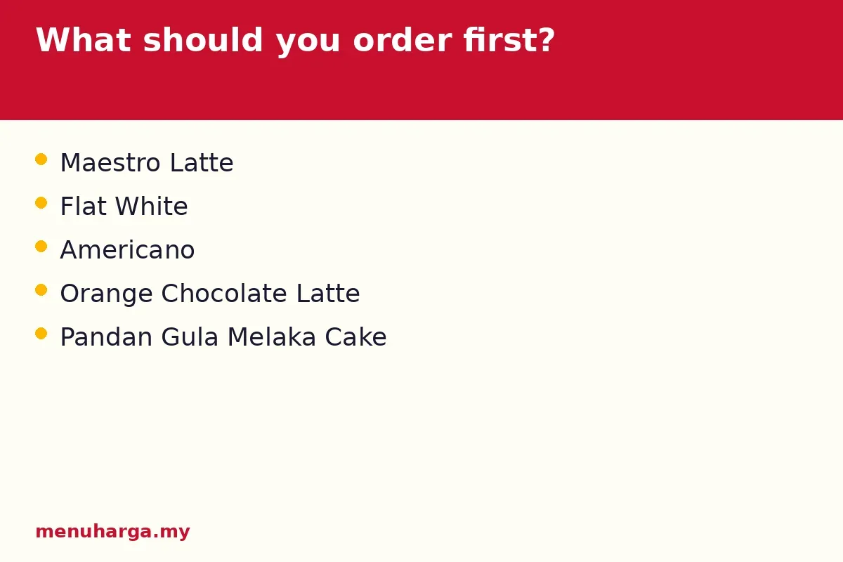 What should you order first?