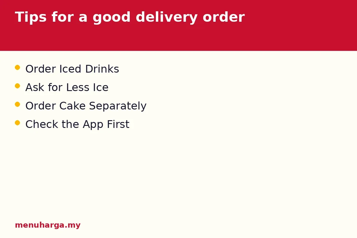 Tips for a good delivery order