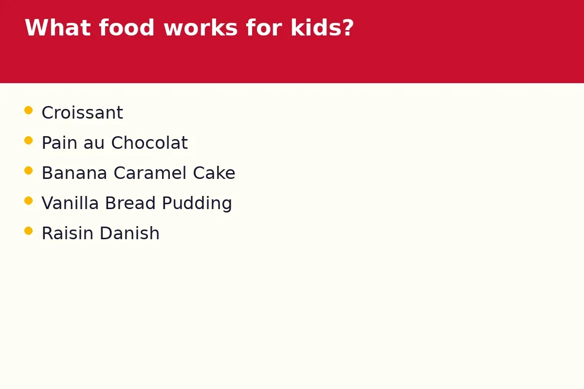 What food works for kids?