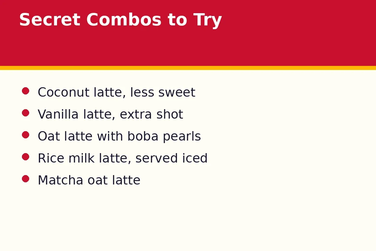 What are the best secret drink combos at Cotti Coffee?