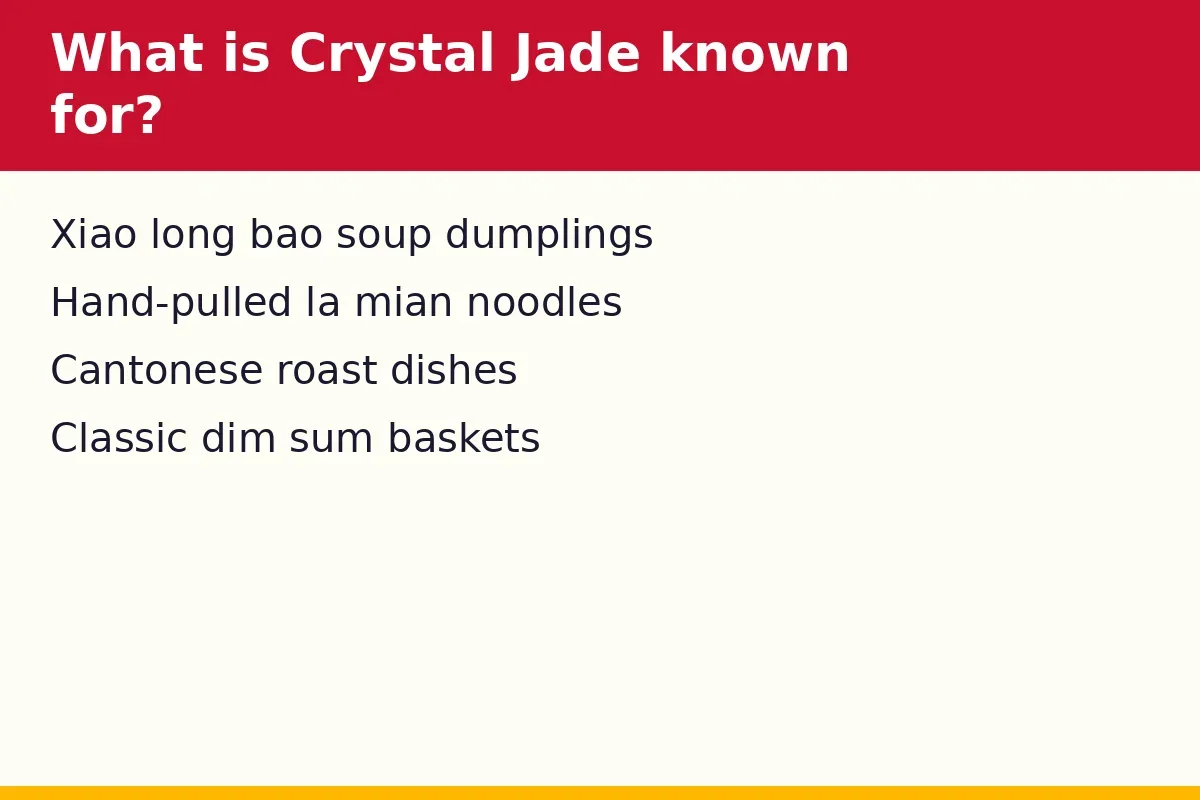 What is Crystal Jade known for?