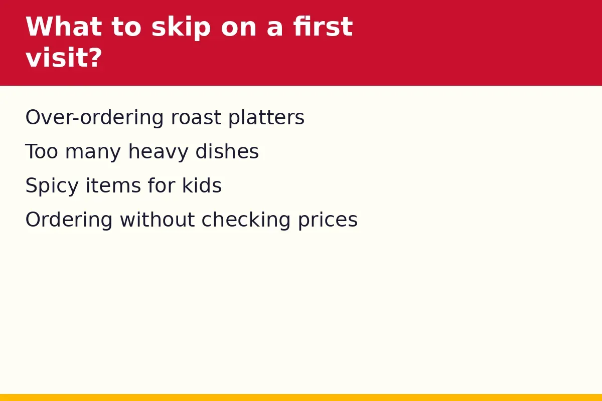 What should you skip on a first visit?