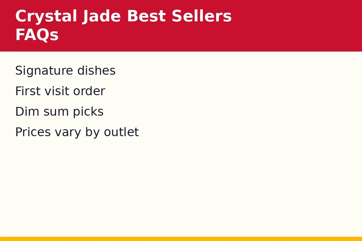 Crystal Jade best sellers FAQs