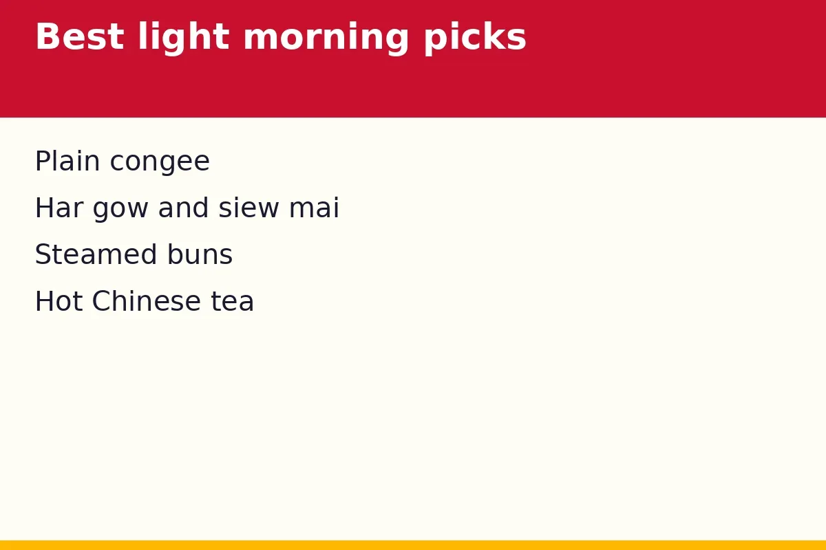 What are the best light morning picks?
