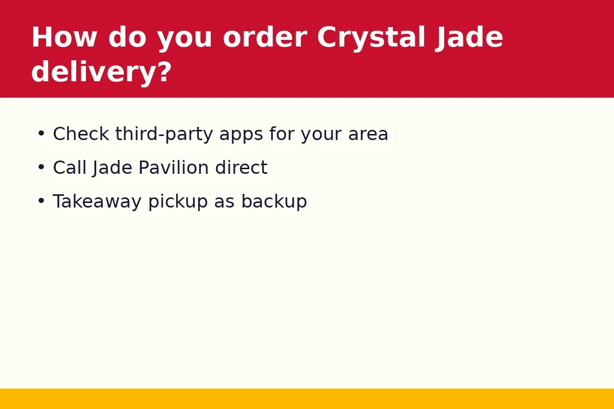 How do you order Crystal Jade delivery?