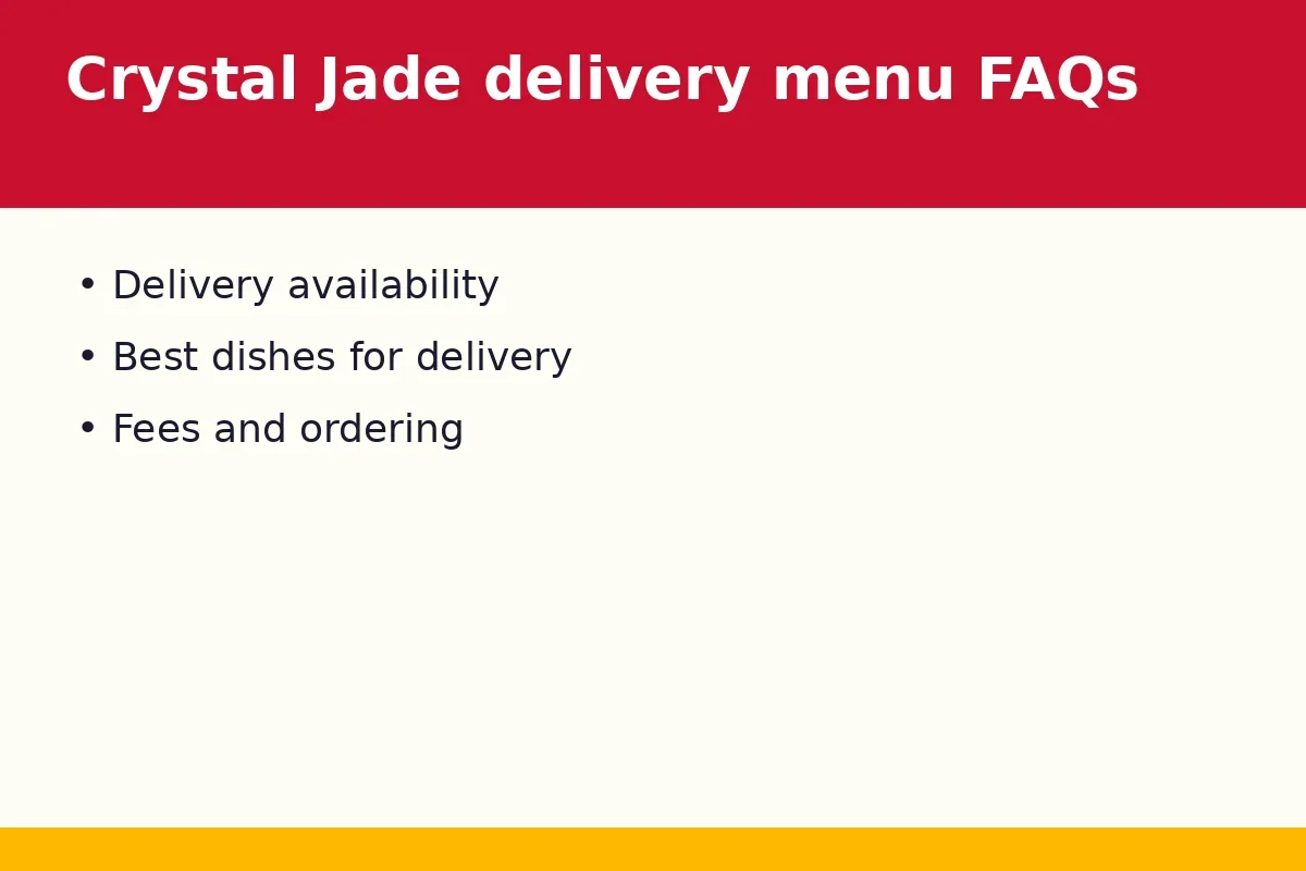 Crystal Jade delivery menu FAQs