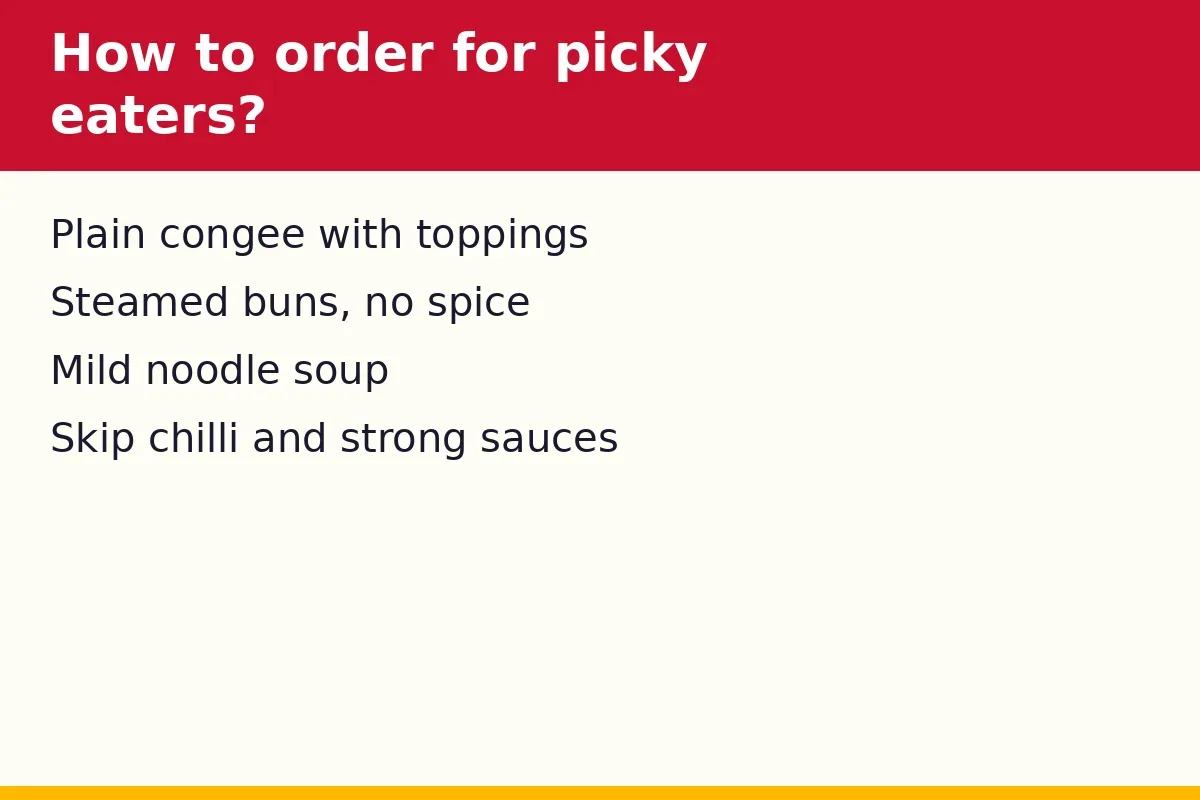 How do you order for picky eaters?