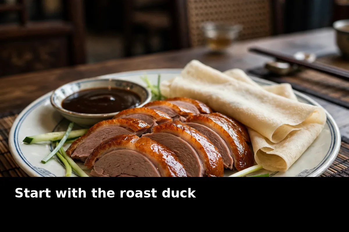 Start with the roast duck