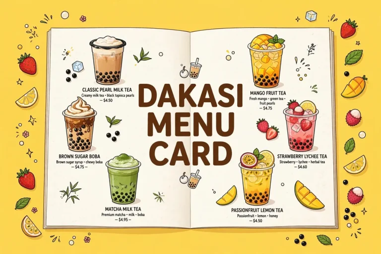 Dakasi Menu Card Malaysia