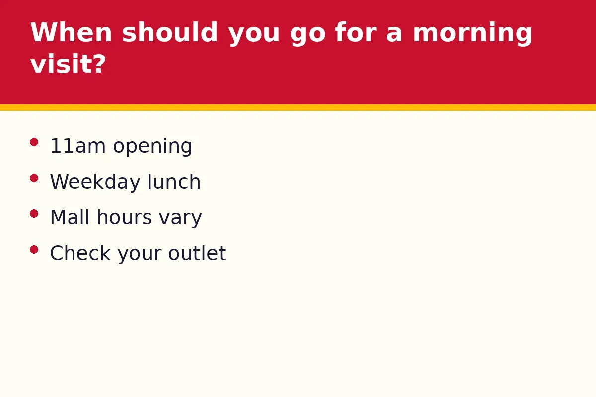 When should you go for a morning visit?
