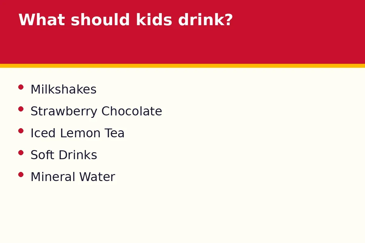 What should kids drink?