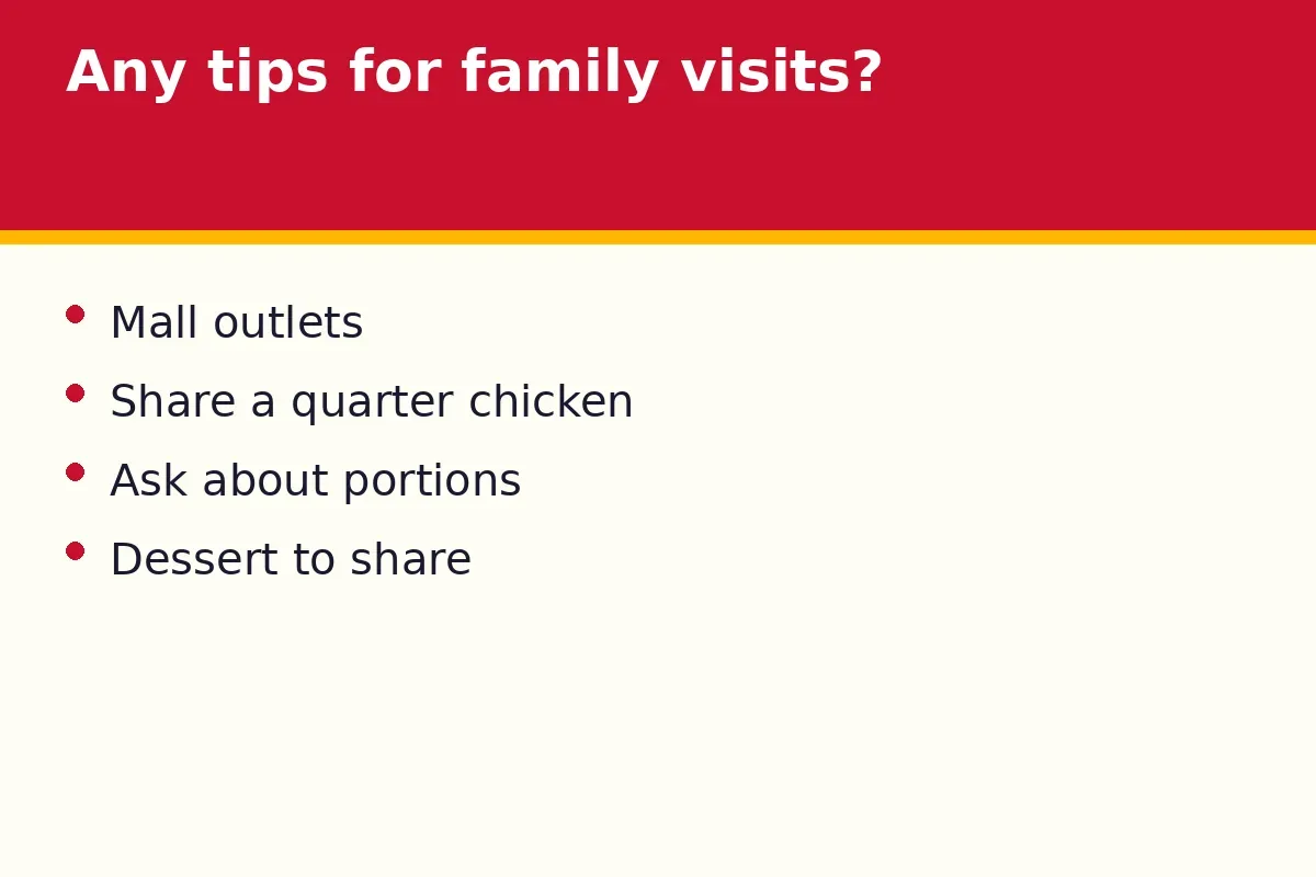 Any tips for family visits?