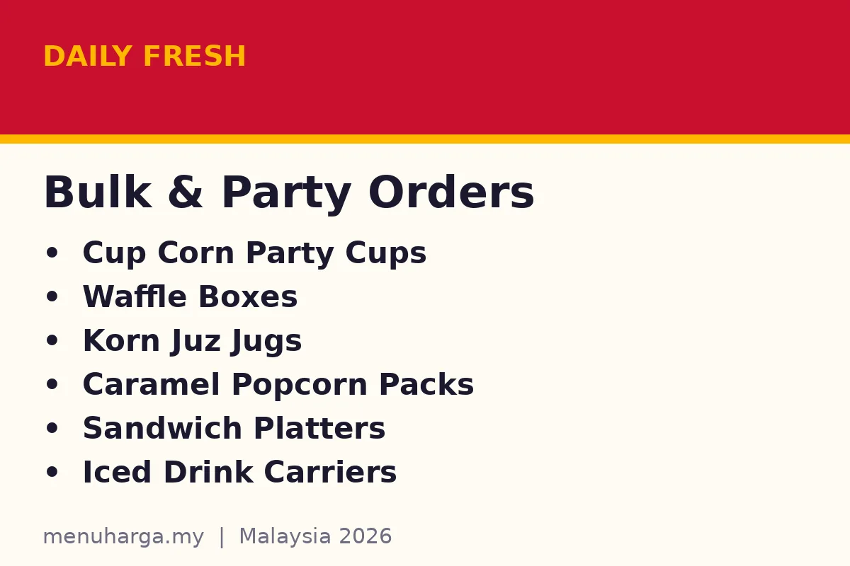 Are there Daily Fresh party packages?