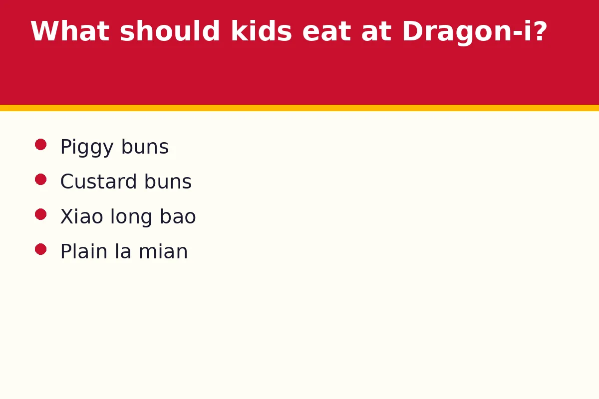What should kids eat at Dragon-i?