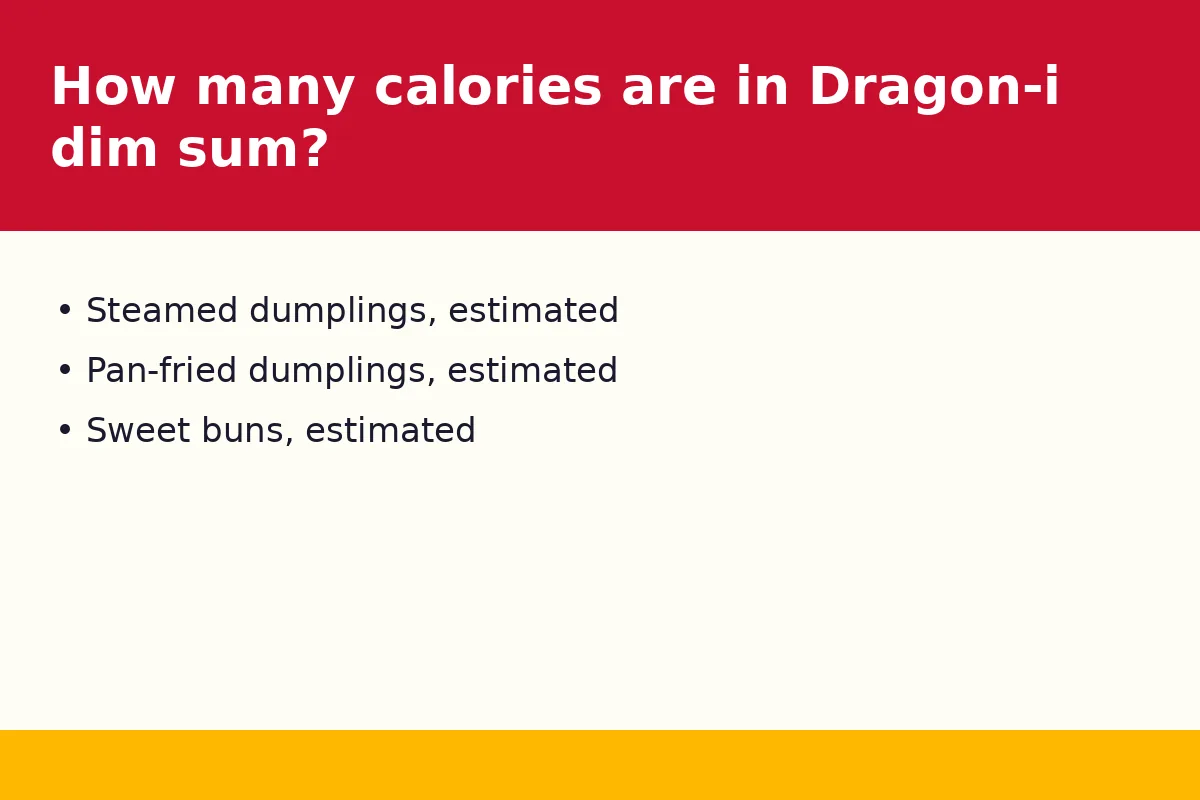 How many calories are in Dragon-i dim sum?