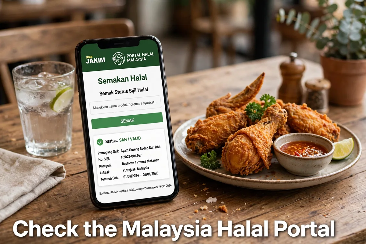 Check the Malaysia Halal Portal