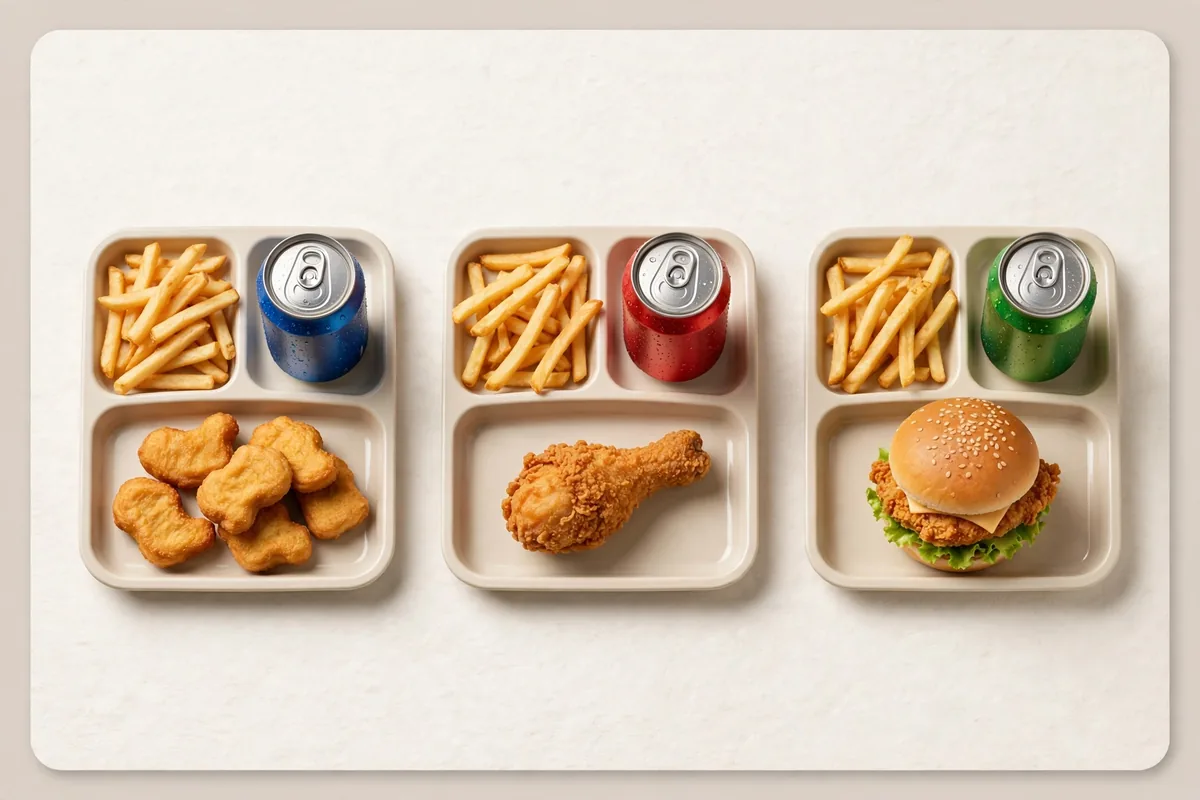 What's on the D'Sara Fried Chicken kids menu (menu kanak-kanak)?