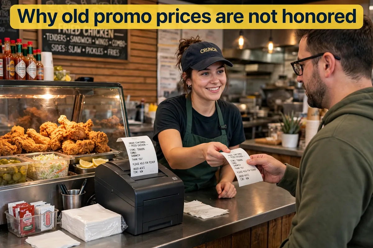 Why old D'Sara Fried Chicken promo prices aren't honored