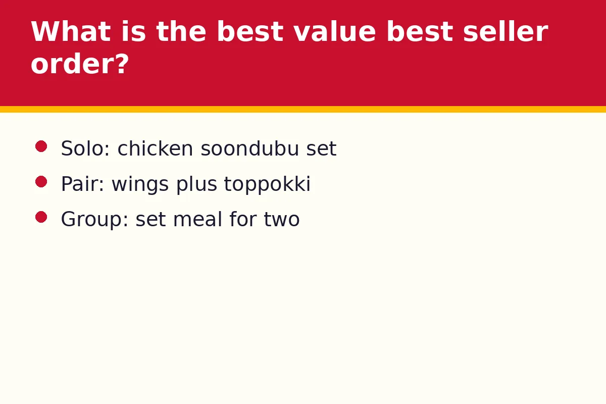 What is the best value best seller order?