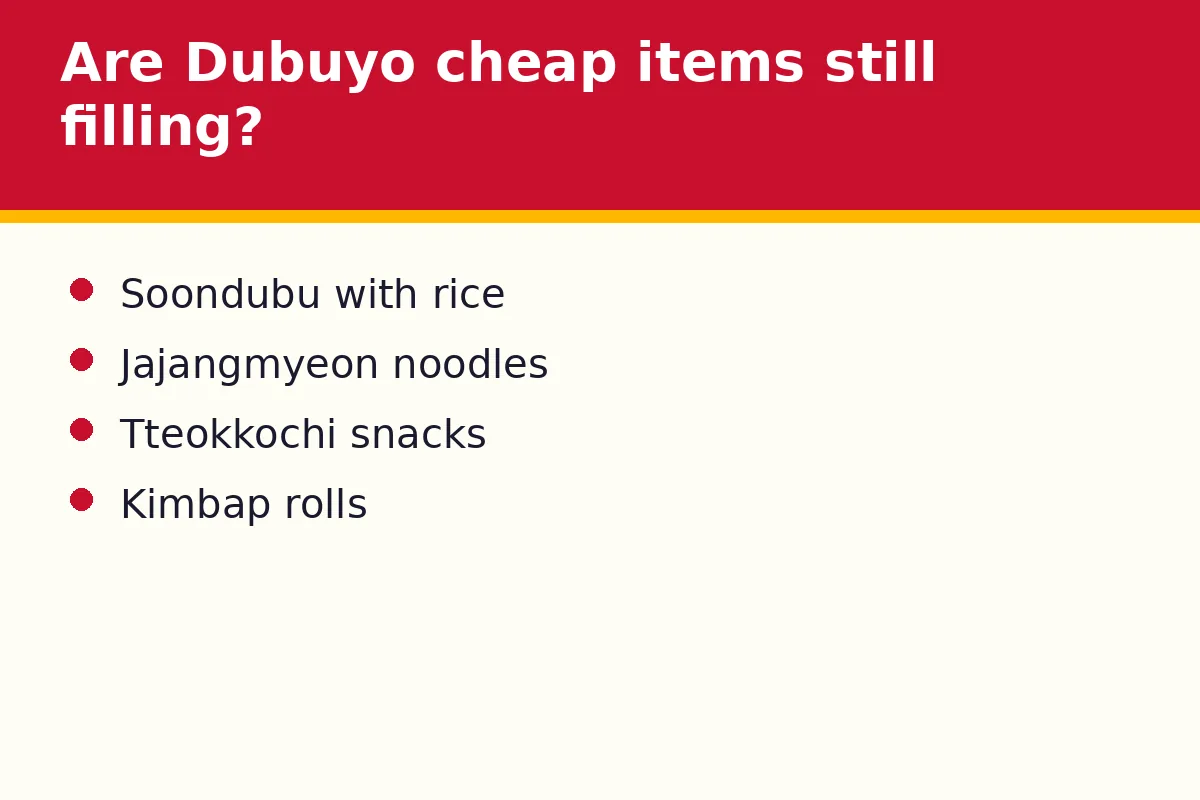 Are Dubuyo cheap items still filling?