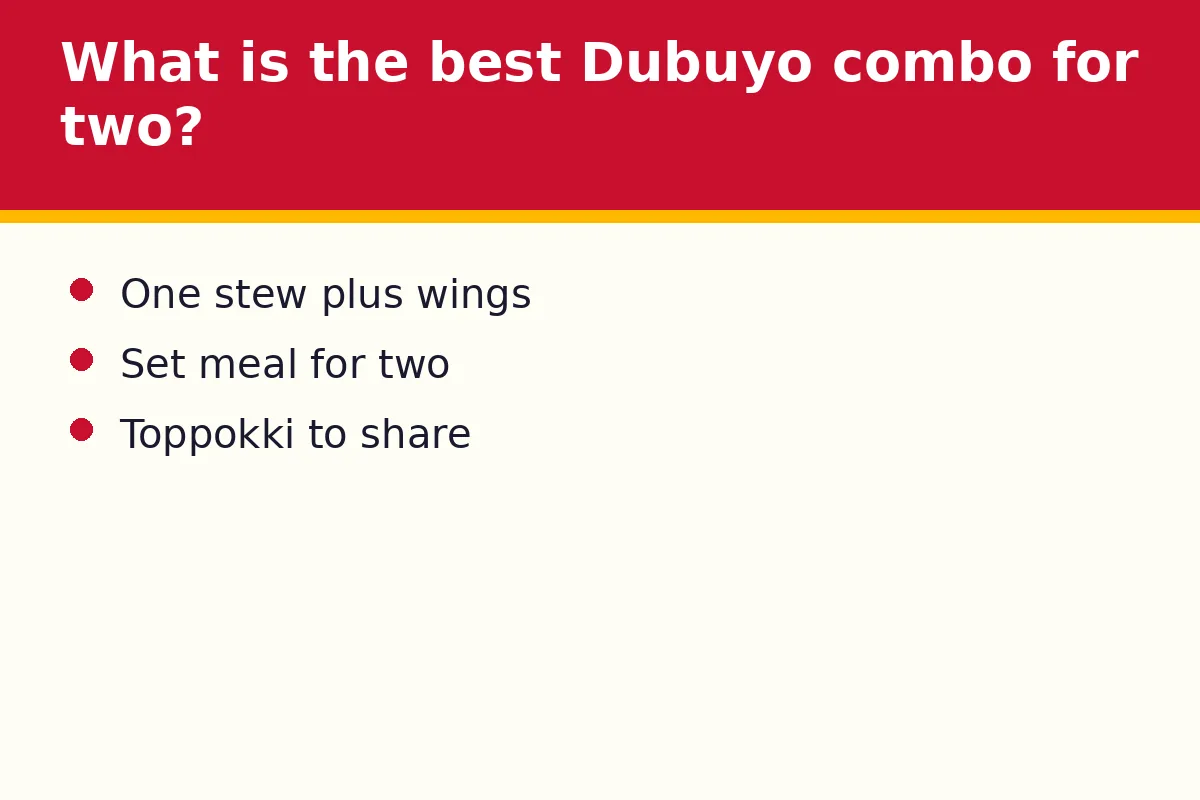 What is the best Dubuyo combo for two?