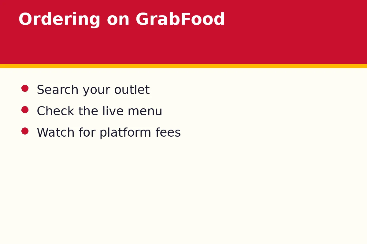 Ordering on GrabFood